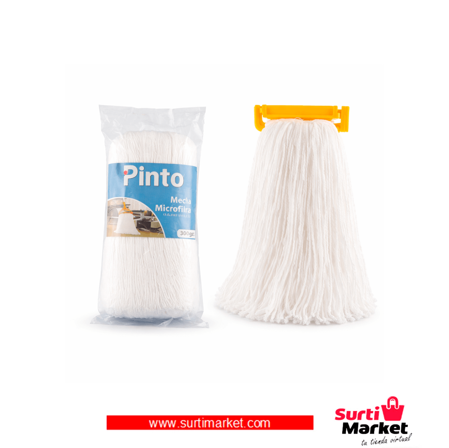 MECHA MICROFIBRA 300 GR S ACOPLE BLANCA PINTO 1