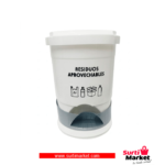 PAPELERA PEDAL 12 LTS BLANCA