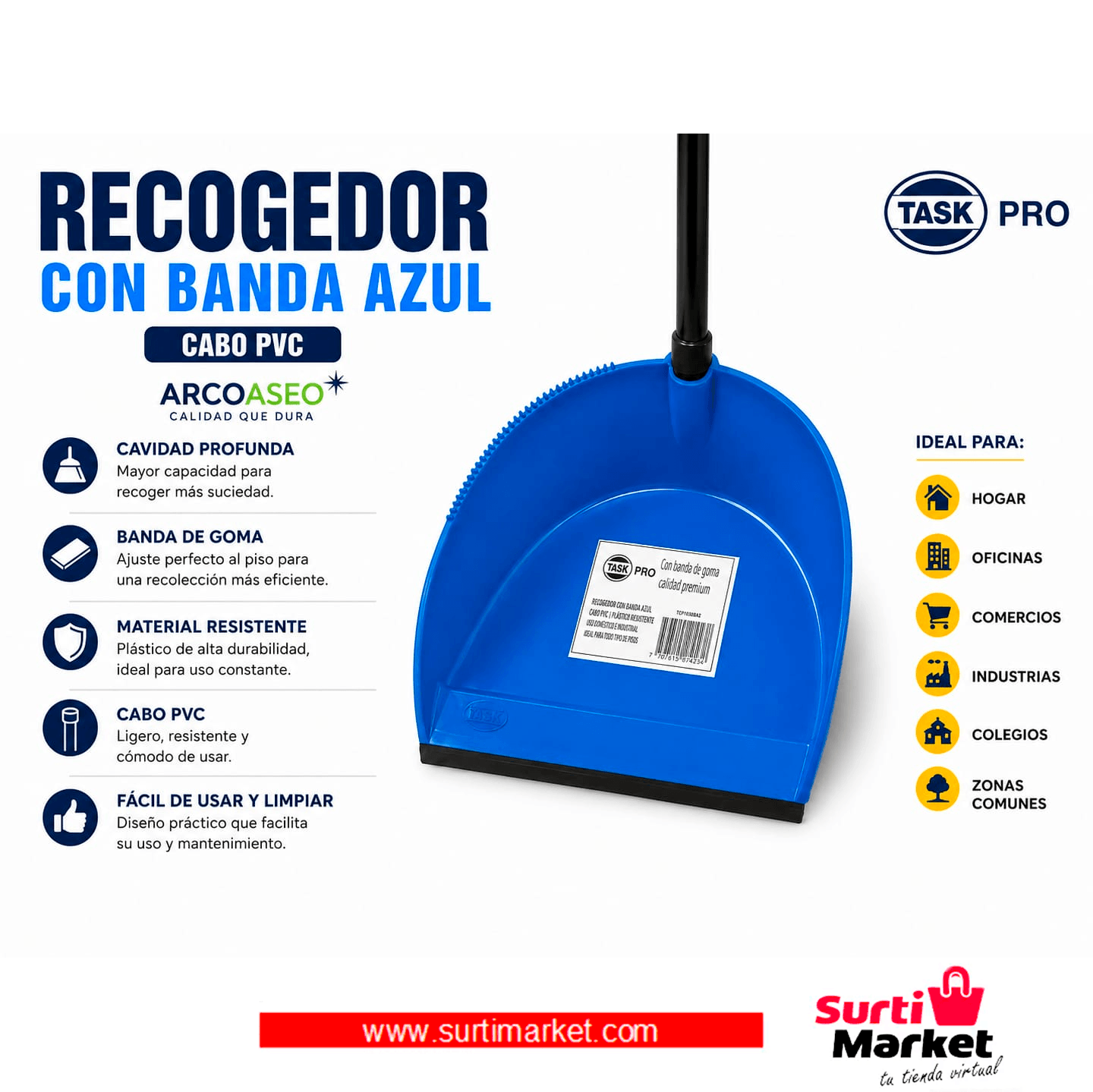 recogedor azul
